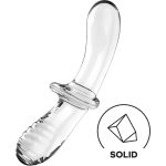 SATISFYER - Dvigubas Crystal Dildo Skaidrus