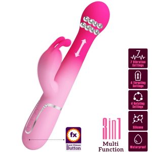 PRETTY LOVE - DEJON 3 IN 1 Triušio Vibratorius