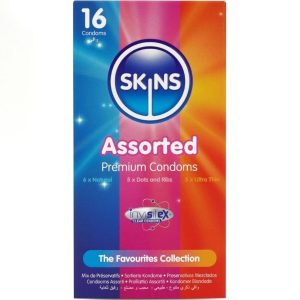 SKINS - Įvairūs aukščiausios kokybės prezervatyvai 16