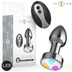 Vibruojantis metalinis analinis kaištis su LED
