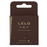 LELO HEX Prezervatyvai Respect XL 3 vnt.