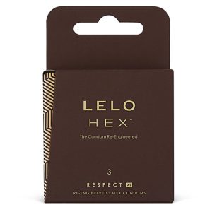 LELO HEX Prezervatyvai Respect XL 3 vnt.