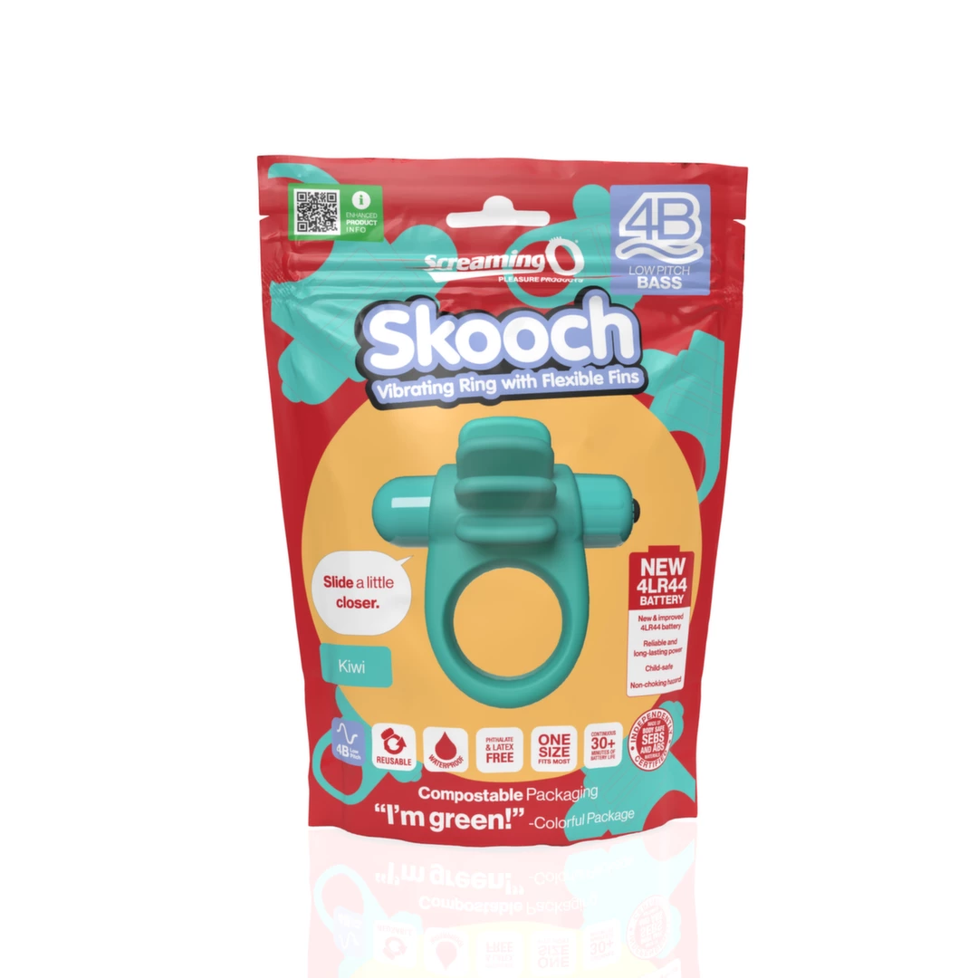 The Screaming O 4B Skooch Kiwi vibruojantis žiedas - Image 5