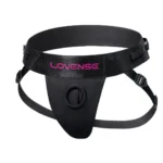 Lovense strap-on diržai, reguliuojami, juodi