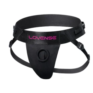 Lovense strap-on diržai, reguliuojami, juodi
