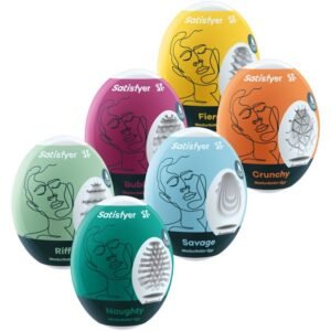 SATISFYER EGGS masturbatoriusių kiaušinėlių rinkinys, 6 vnt.