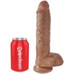 KING COCK realistiškas dildo su sėklidėmis, 19,8 cm