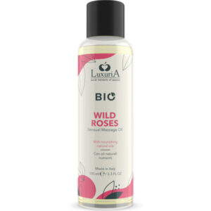 Intimateline Luxuria masažo aliejus, laukinių rožių kvapo, 100 ml