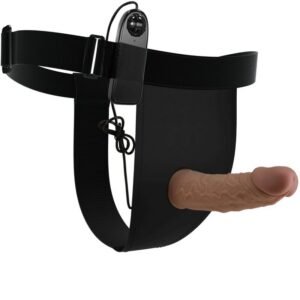 Vibruojantis strap-on dildo su kelnaitėmis
