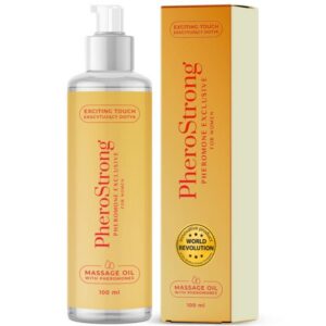 Pherostrong Exclusive masažo aliejus su feromonais moterims, 100 ml
