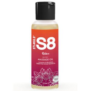 STIMUL8 S8 RELAX Green Tea masažo aliejus 125 ml