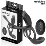 ADDICTED TOYS dvigubas vibruojantis penio žiedas
