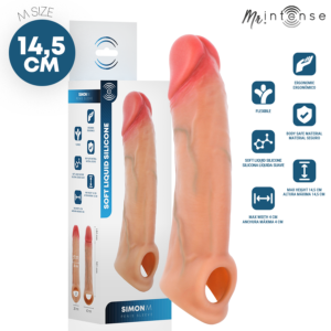 MR. INTENSE PENIS ACCESSORIES Simon M silikoninė penio mova 14,5 cm
