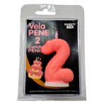 DIABLO PICANTE rožinė penio formos žvakė Nr. 2