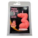 DIABLO PICANTE rožinė penio formos žvakė Nr. 3
