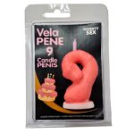 DIABLO PICANTE rožinė penio formos žvakė