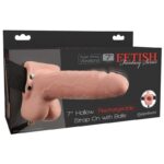 FETISH FANTASY SERIES vibruojantis strap-on 17,8 cm