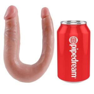 KING COCK U formos dvigubas dildo 12,7 cm