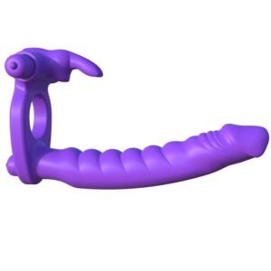 FANTASY C-RINGZ silikoninis dvigubas vibratorius Rabbit