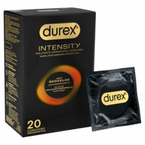 Durex Intensity prezervatyvas be latekso, 56 mm, 20 vnt.