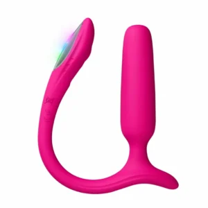 Lovense Lush analinis vibratorius su LED uodegėle, rožinis