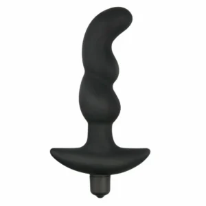 Easytoys prostatos masažuoklis, silikoninis, juodas