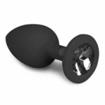 Easytoys Diamond analinis kaištis, juodas, 7 cm