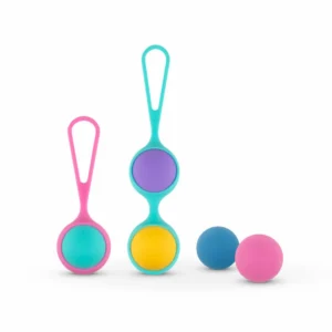 Vita Kegel Ball Set – multicolor, silikonas
