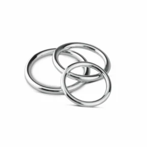 Sinner Gear Unbendable Plieninis intymių žiedų rinkinys – 3 dydžiai