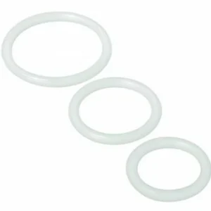 XR Brands Comfort Rings Set — skaidrus, 3 dydžiai