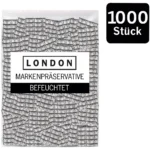 London Classic Transparent klasikinis prezervatyvas, 52 mm, 1000 vnt.
