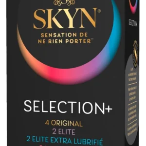 SKYN Selection+ Sensoprene prezervatyvų rinkinys, 10 vnt.