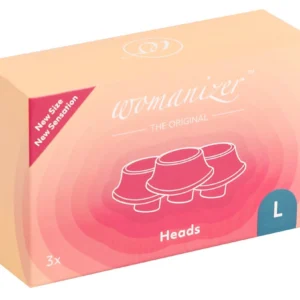 Womanizer W-Heads L Blueberry — 3 silikoninės galvutės