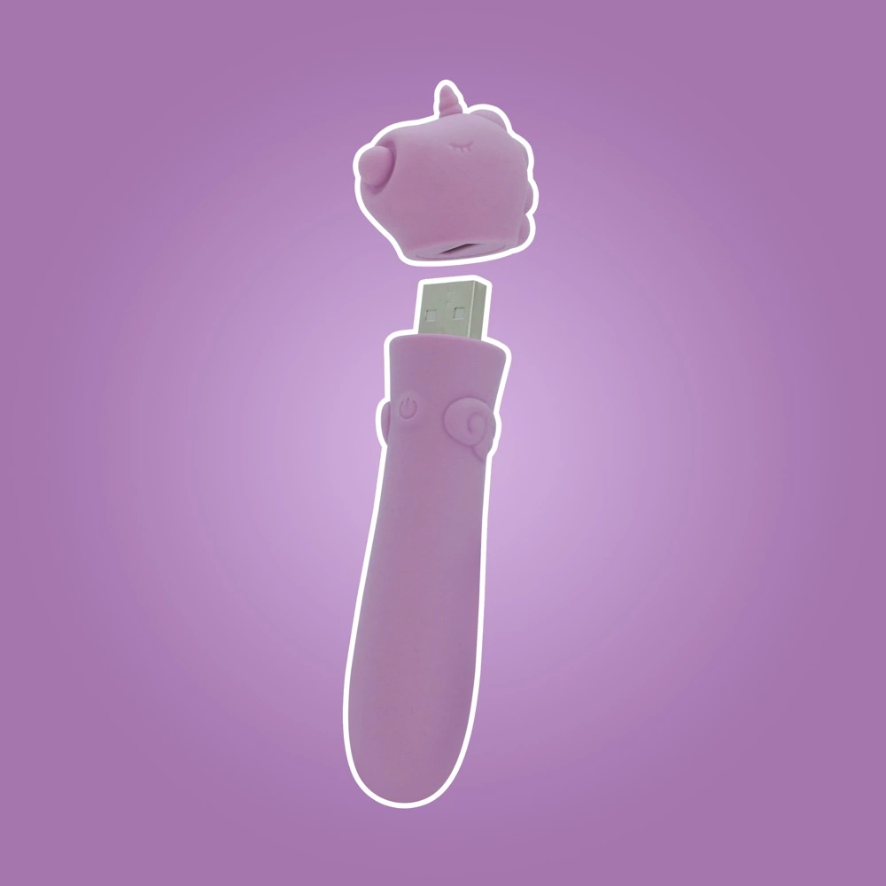 Unihorn Karma Lilac USB mini masažuoklis, 14.3 cm - Image 5