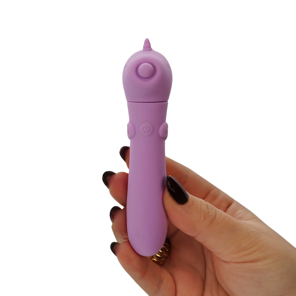 Unihorn Karma Lilac USB mini masažuoklis, 14.3 cm - Image 4