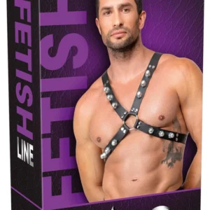 ZADO Leather Chest Harness Black S-L