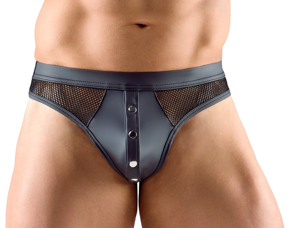 Svenjoyment Men's Thong 3XL Matte & Net Black - Image 2
