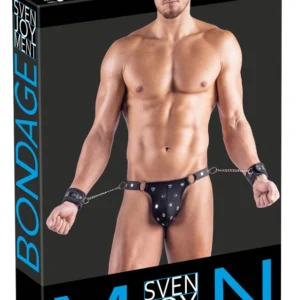 Svenjoyment Bondage Thong L – juodas su matiniais antrankiais