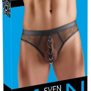 Svenjoyment Thong Net Black M – tinklelis ir wetlook