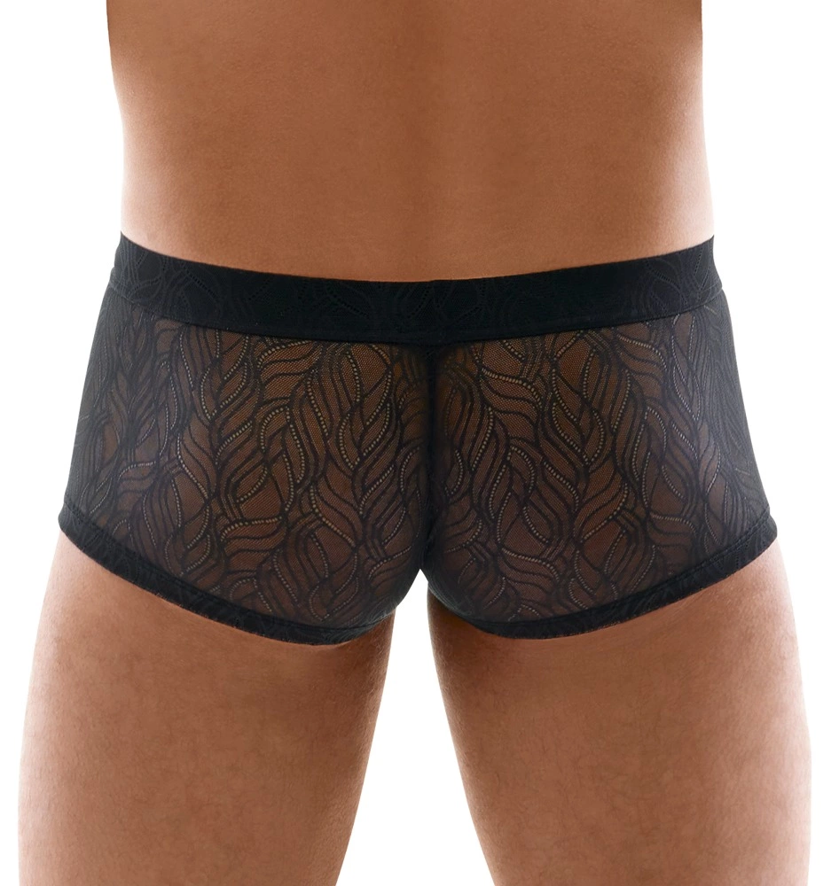 Svenjoyment Vyriškos XL tamprios nėriniuotos kelnės, juodos - Image 4