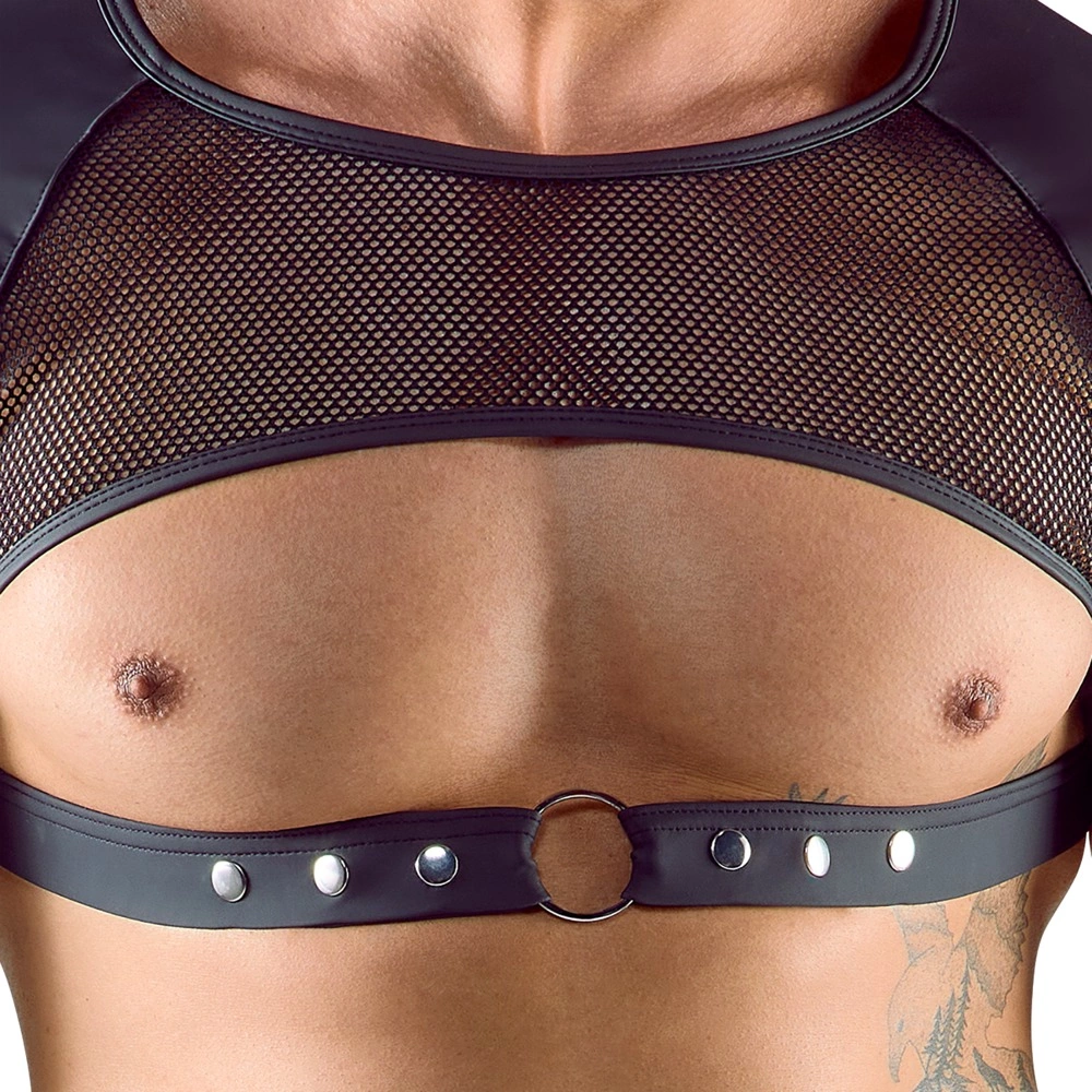Svenjoyment Black Mesh Crop Top L - Image 5