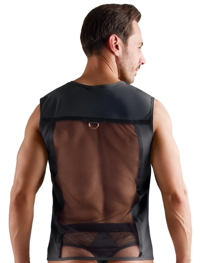 Svenjoyment Men's Net & Wetlook Shirt M — Black & Gold - Image 7
