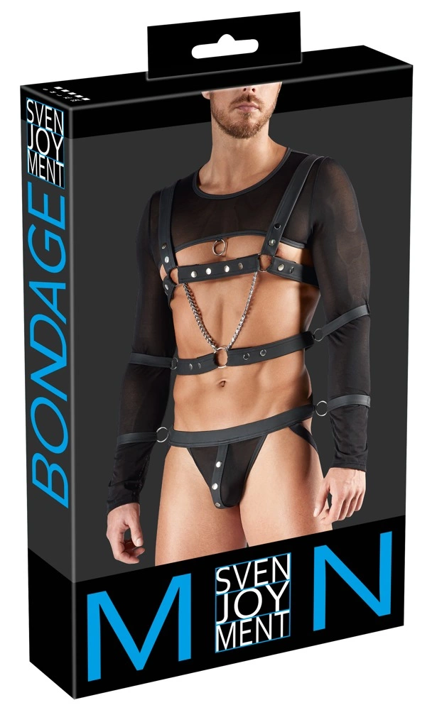 Svenjoyment Men's Bondage Set 2XL – juodas Powernet