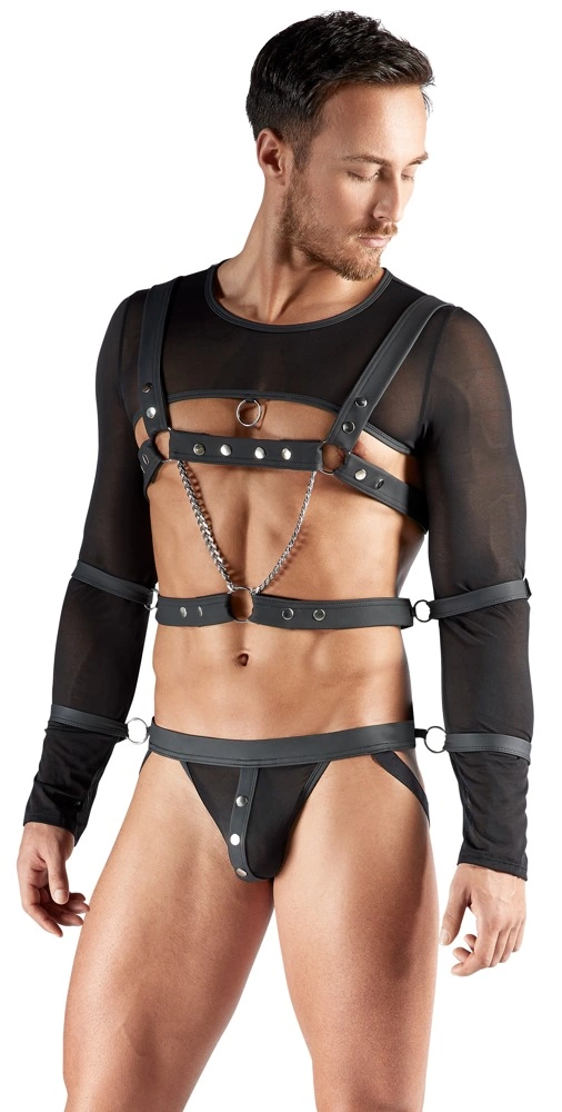 Svenjoyment Men's Bondage Set 2XL – juodas Powernet - Image 3
