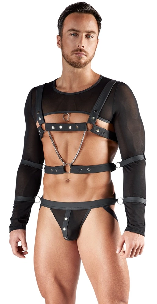 Svenjoyment Men's Bondage Set 2XL – juodas Powernet - Image 2