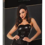 Noir Orgia Exclusive juodas korsetas, wetlook, M