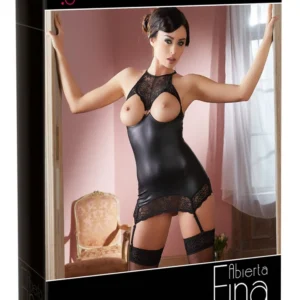 Abierta Fina Lingerie Dress M su nėriniais ir rhinestone detale