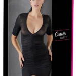 Cottelli mini suknelė su raukiniais, juoda, S