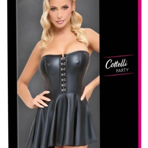 Cottelli mini suknelė su korseto tipo viršumi, juoda, M