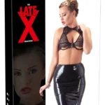 Late X latekso sijonas iki kelių, juodas, 2XL